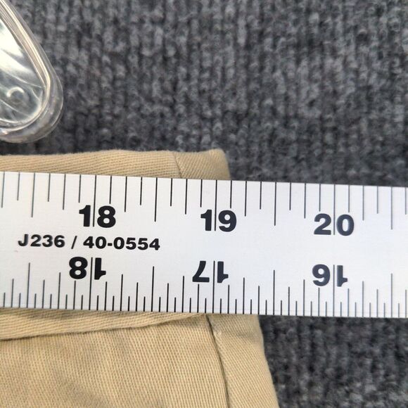 ANA Women's Twill Chino Shorts Tan Size 16W Cotton Spandex Blend Slash Pockets - Picture 9 of 13